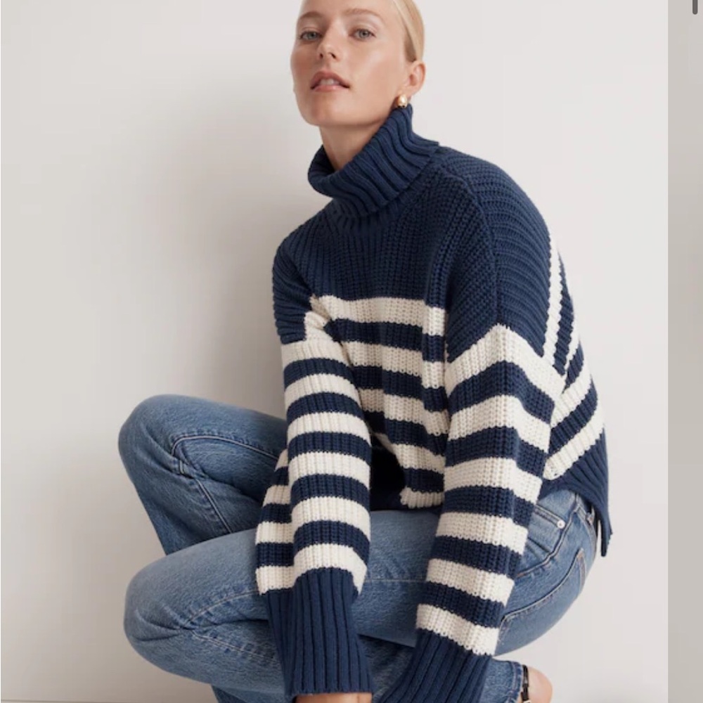 MADEWELL Wide Rib Turtleneck Sweater